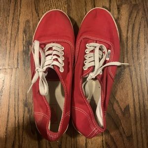 Vans authentic lo pro-red